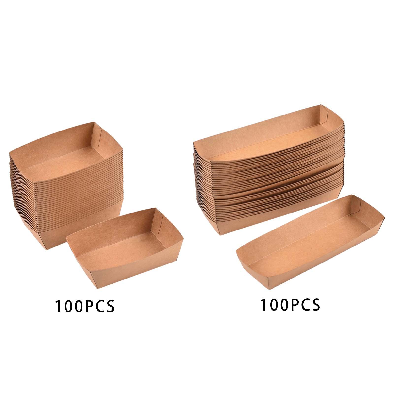 Food Storage Safety - 100Pcs Take Out Food Serving Boats