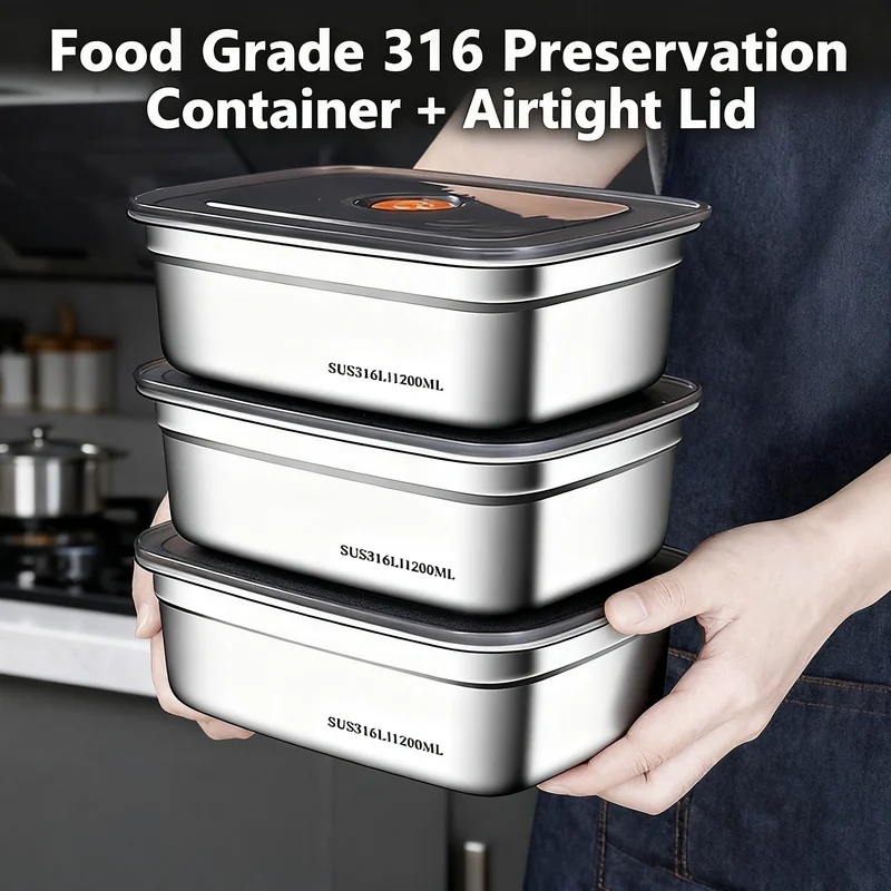 Food Storage Underground - Large Capacity Stainless Steel Leak Proof