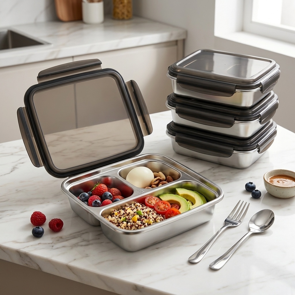 Food Storage Safety - Large Capacity Lunch Container With Lid