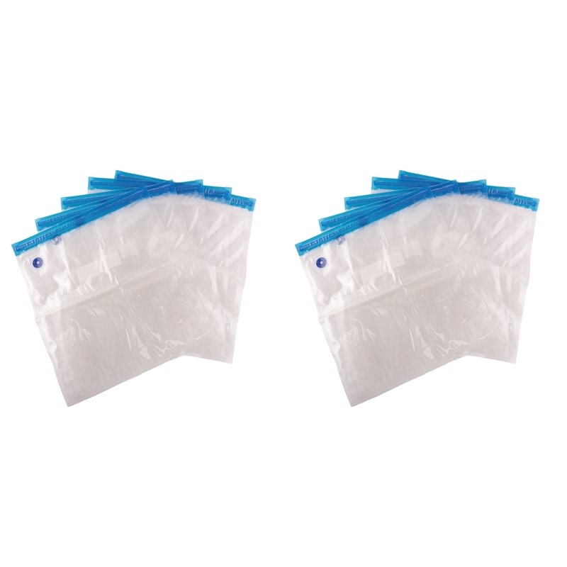 Food Storage Vacuum Bags - 10PCS Reusable Vacuum Food Storage Zipper