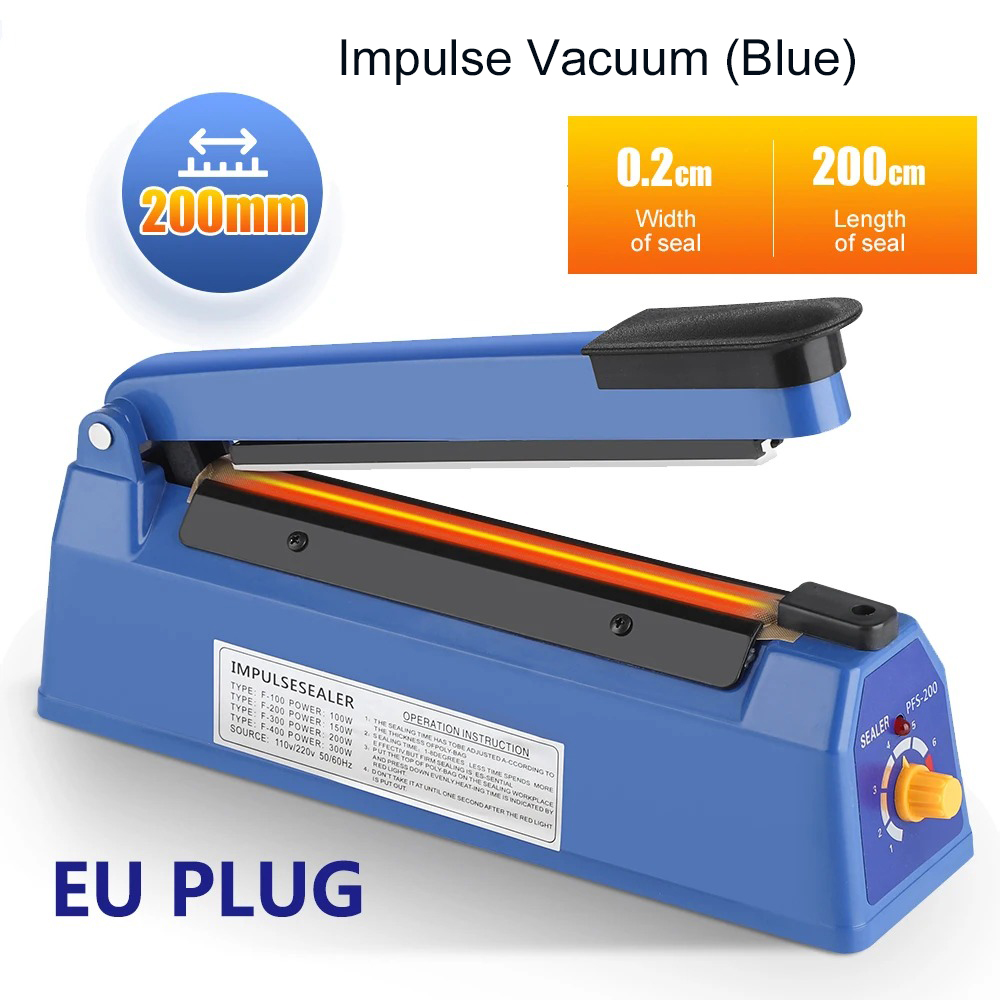 Food Storage Vacuum Bags - Impulse Sealer Machine Kitchen Food Plastic