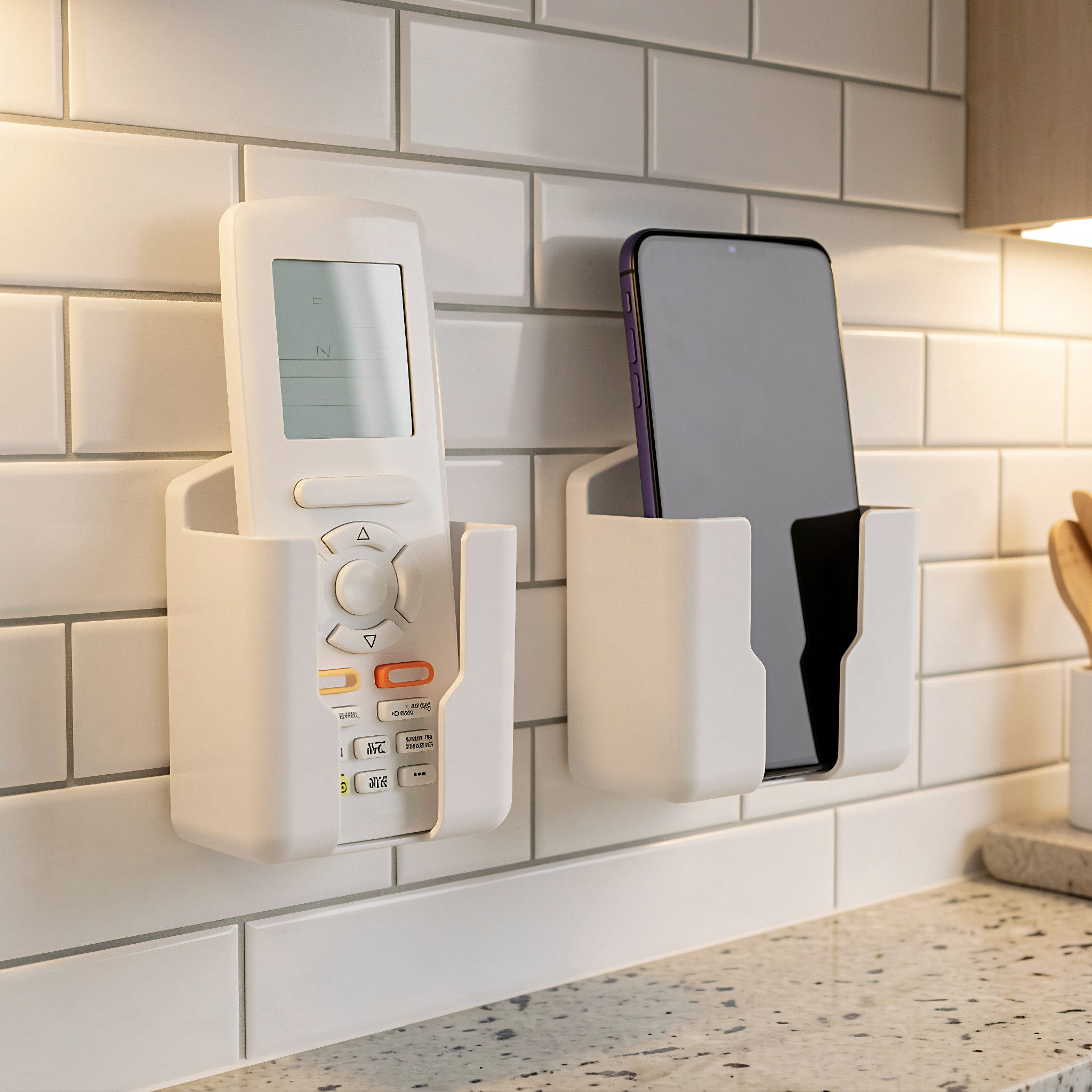 Food Storage In Room - 1Pcs Round Edge Wall Mounted Phone