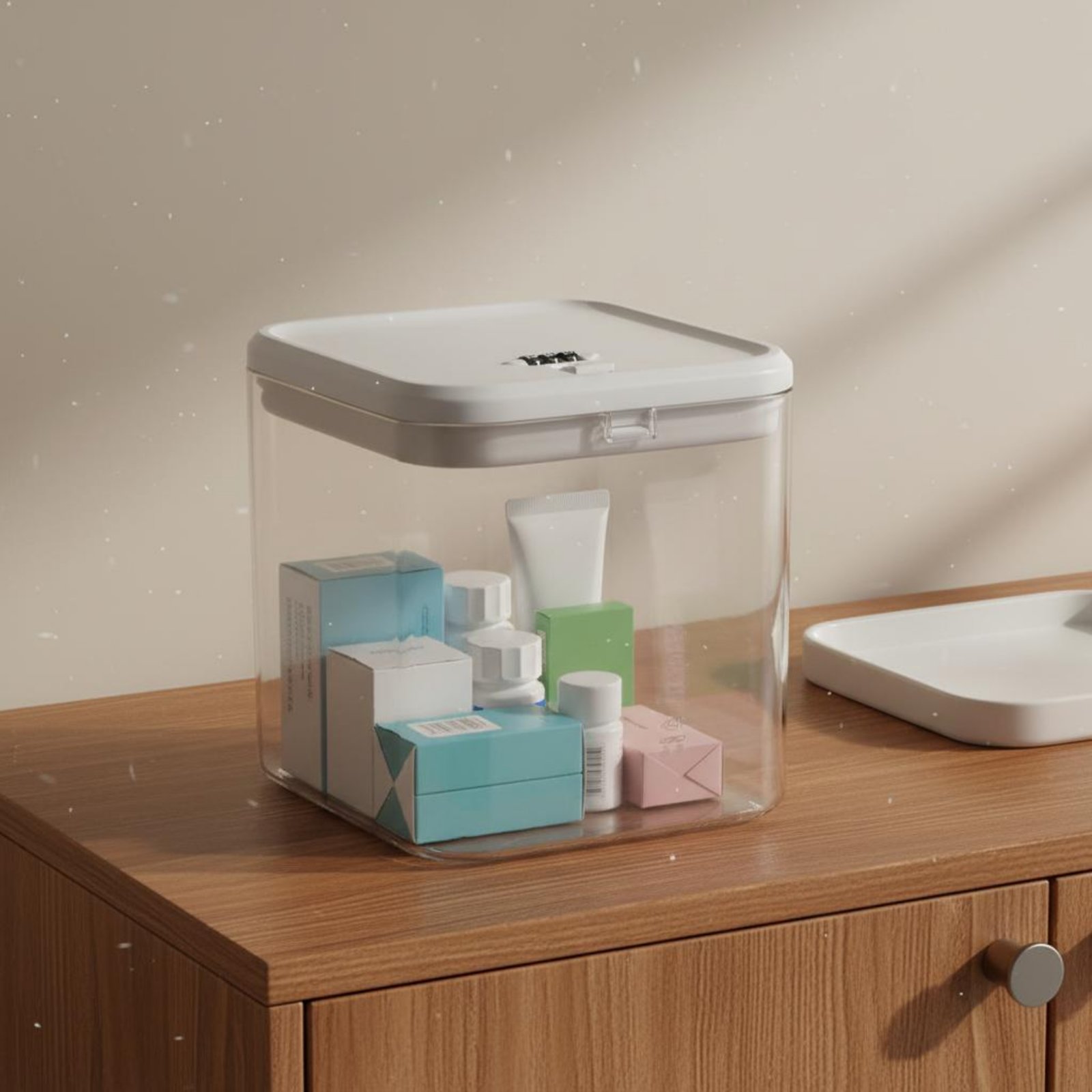 Food Storage For - Clear Lockable Box Versatile Lockable Storage
