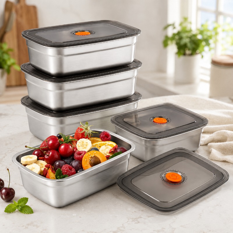 Food Storage Underground - Stainless Steel Large Capacity Bento Box
