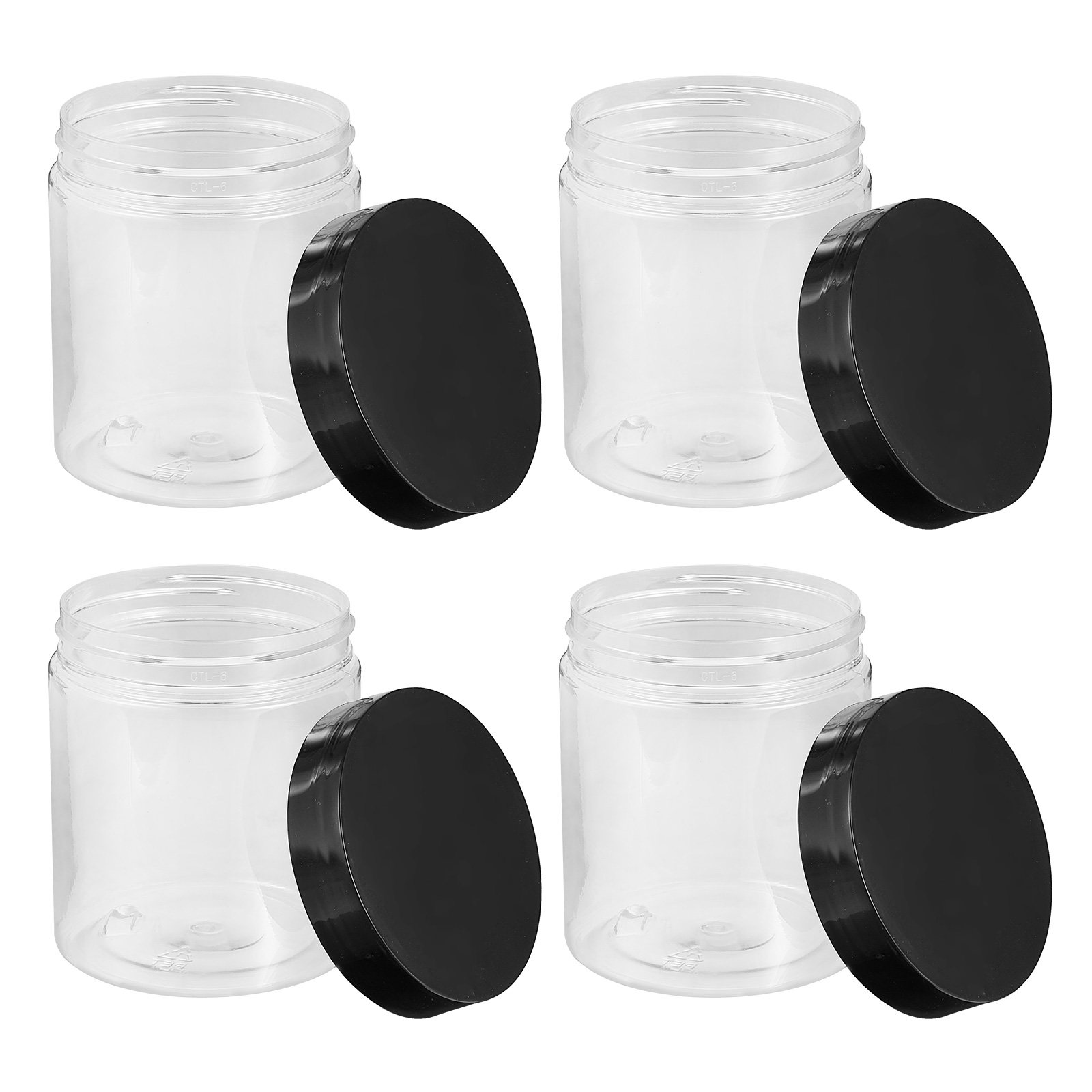 Food Storage And Organizer - 12Pcs Clear Plastic Storage Jars Sealed