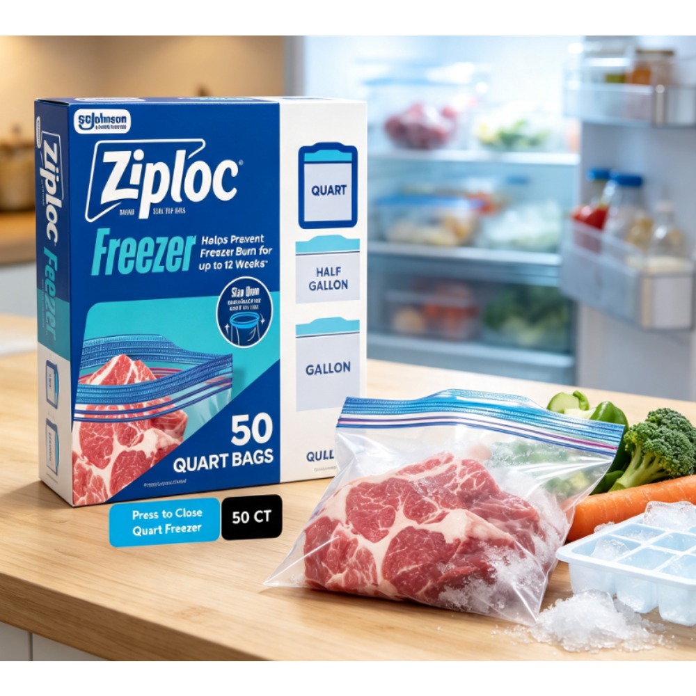 Food Storage Ziploc - Ziploc Brand Freezer Food Storage Bags,