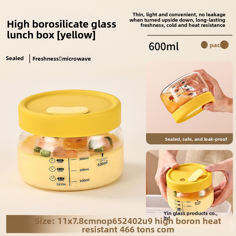 Food Storage Safety - Glass Food Storage Container Airtight Leakproof