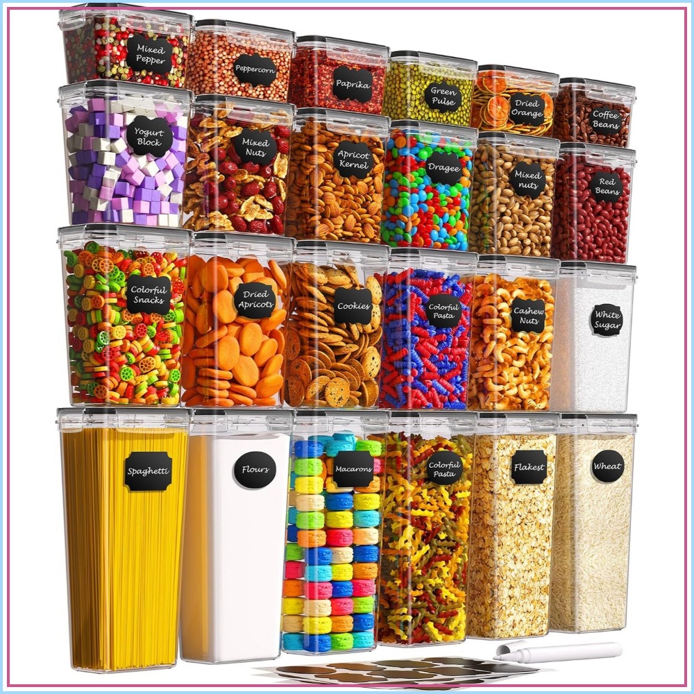 Food Storage Canister - 24 PCS Airtight Food Storage Containers