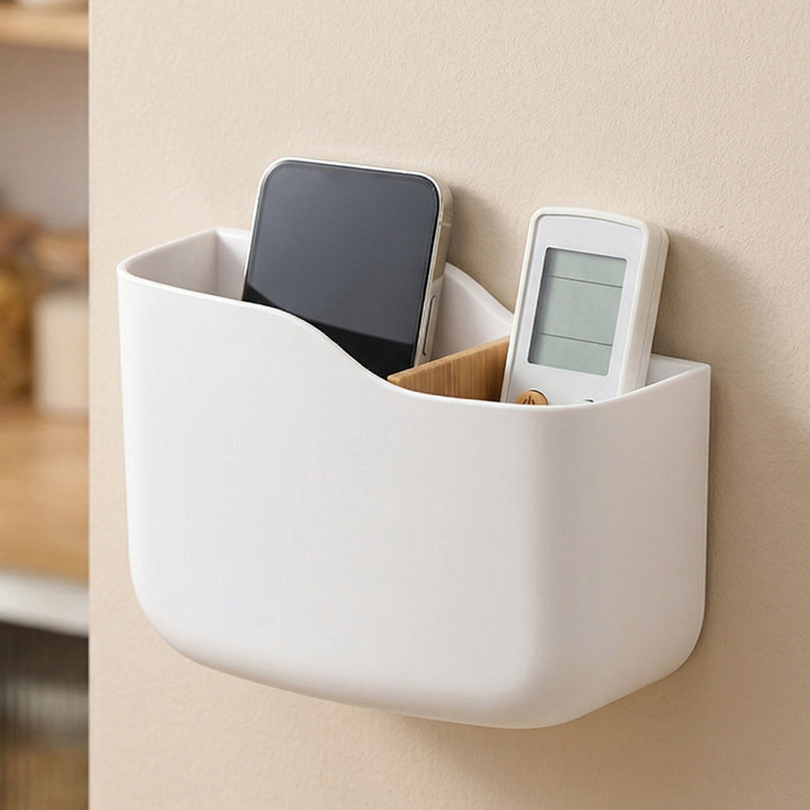 3Pcs Remote Control Holder Wal - Food Storage Plastic Boxes review and price