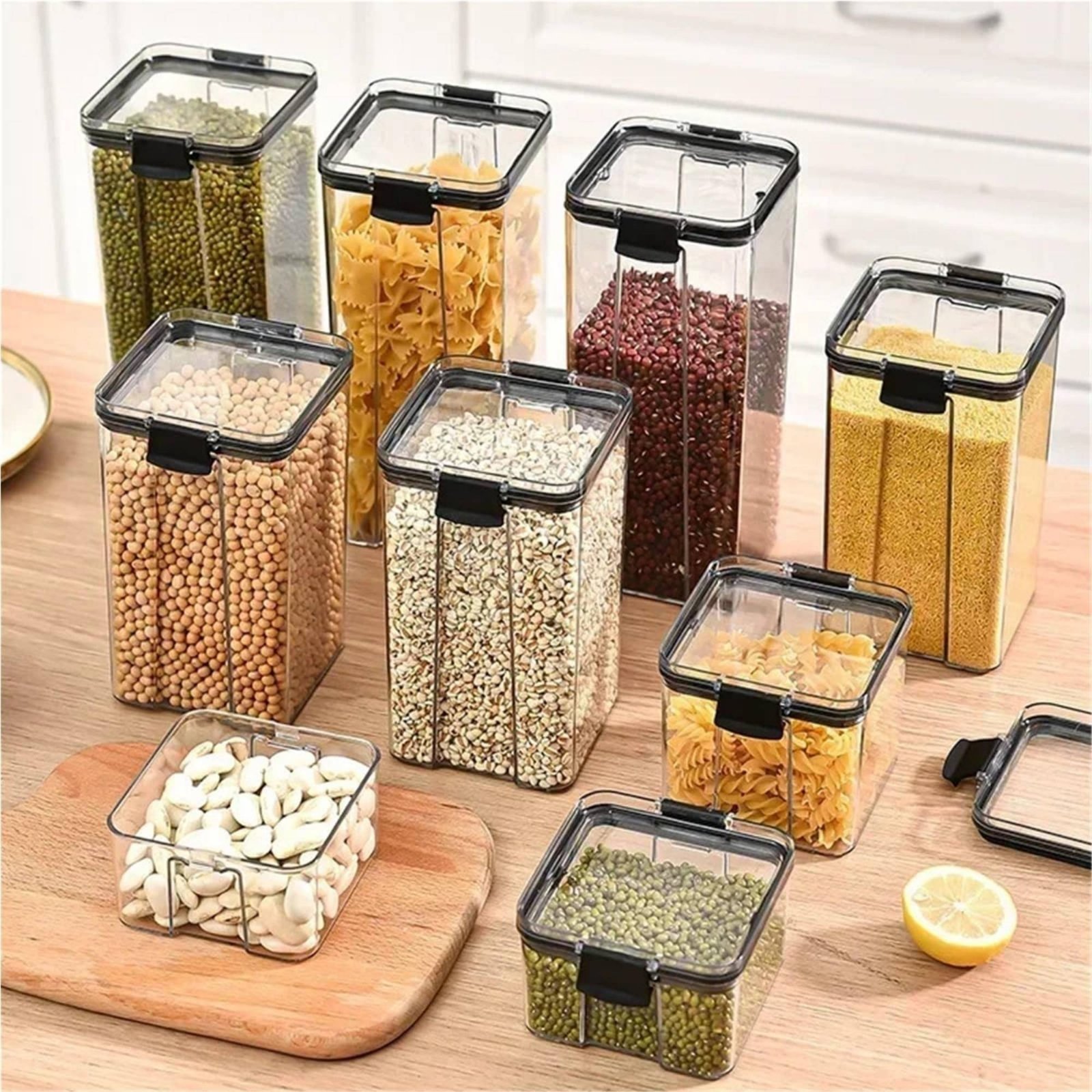 Airtight Food Storage Containe - Food Storage Jars Plastic review and price