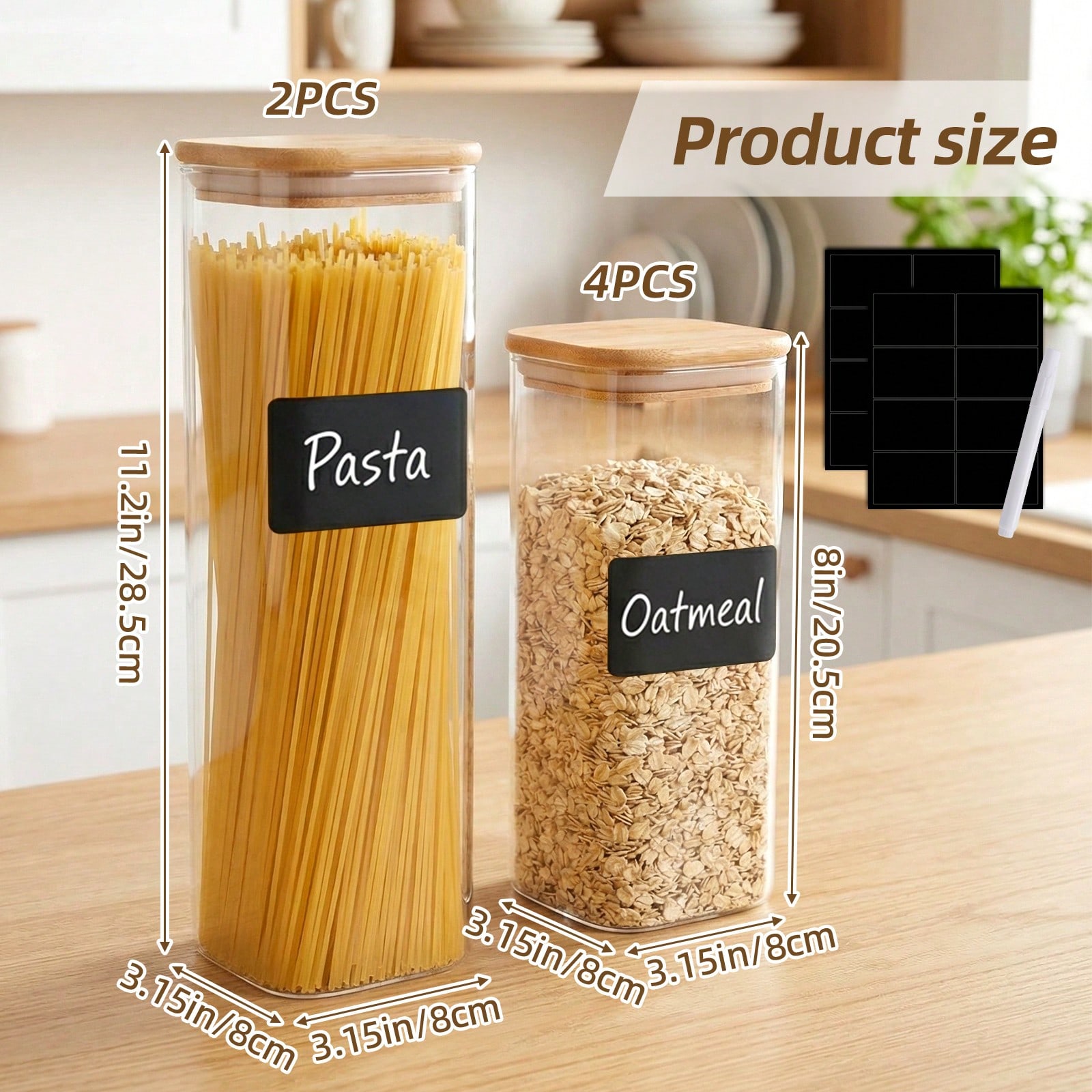 6/12pcs Glass Food Storage Con - Food Storage Canister review and price