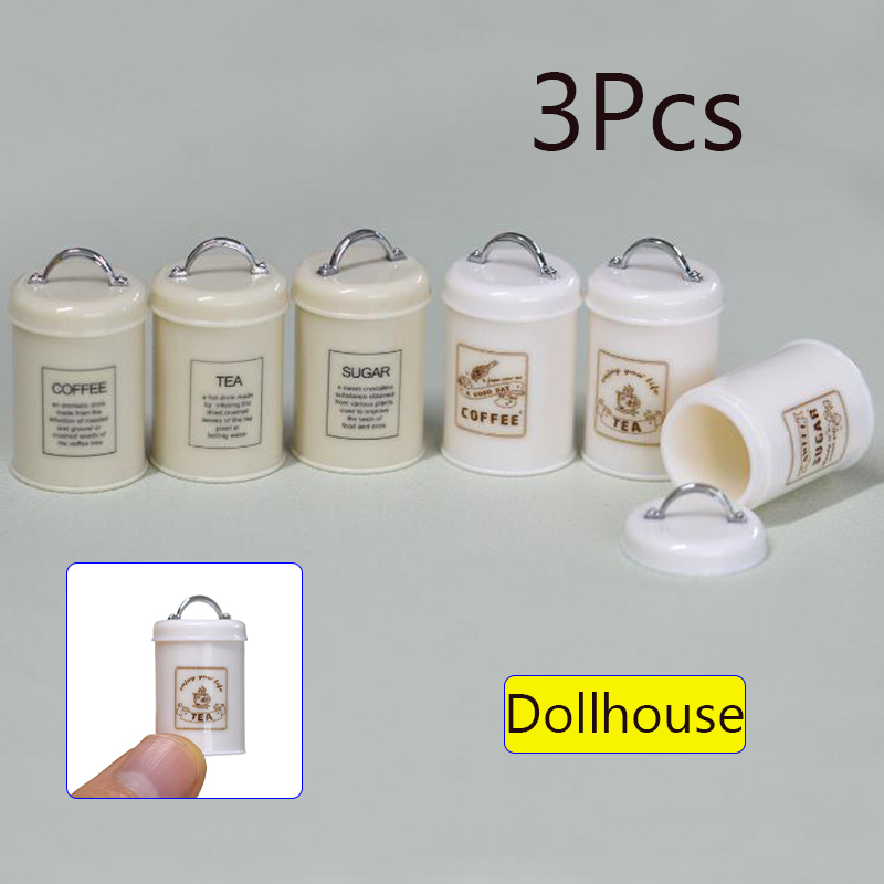 3Pcs Miniature Dollhouse Mini  - Food Storage For review and price