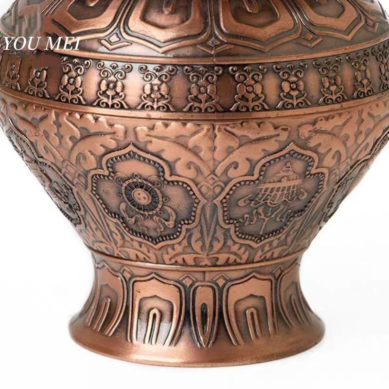 Tibetan-Style Jar,Engraving Ti - Food Storage Metal Box review and price