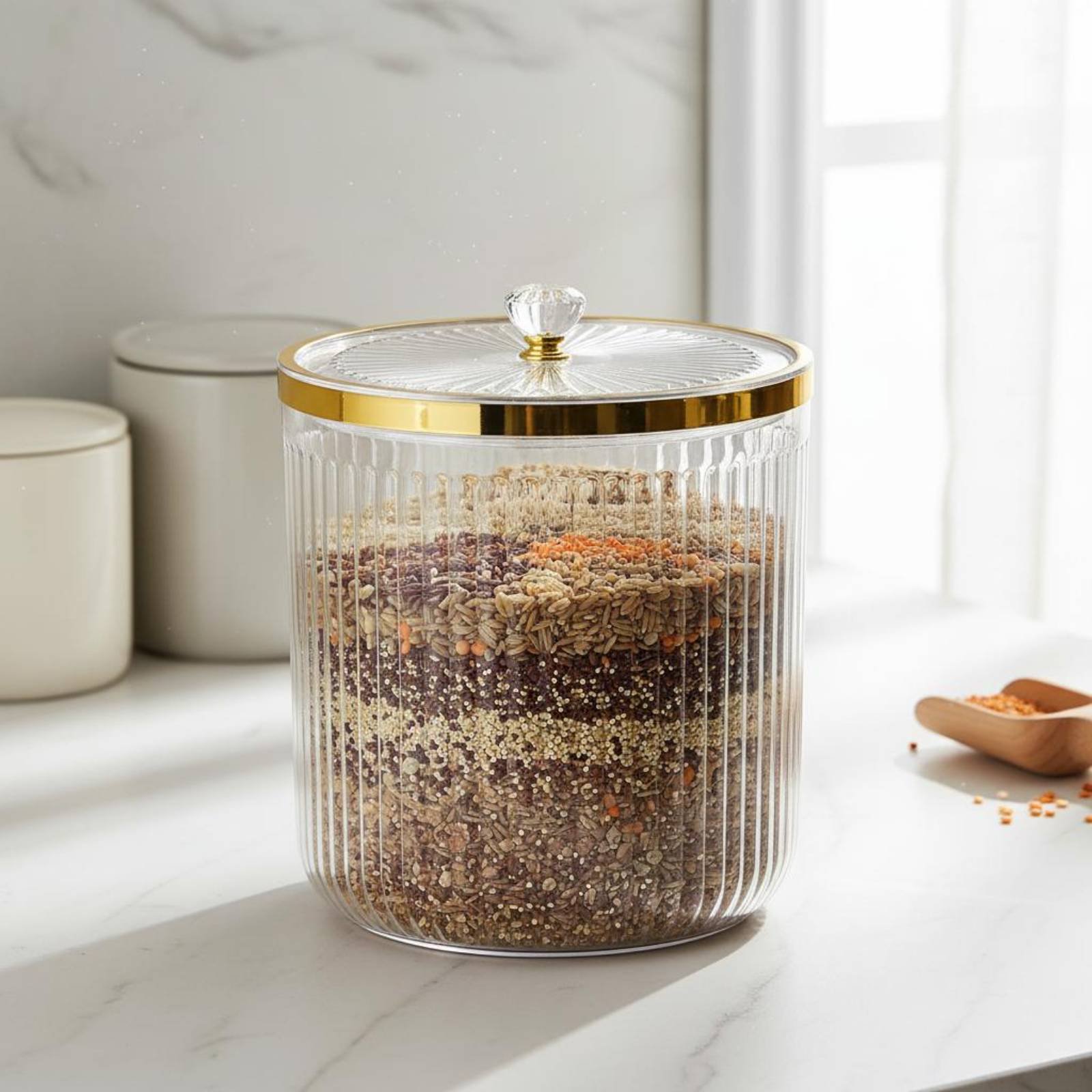 Dry Food Storage Container Wid - Food Storage Canister review and price