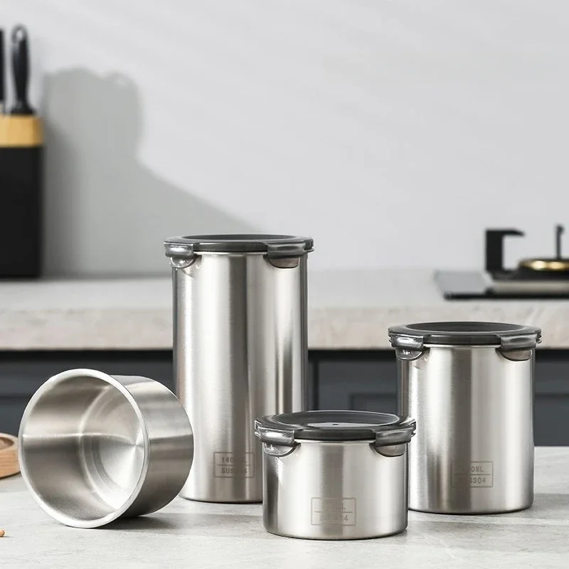 304 Stainless Airtight Contain - Food Storage Metal Box review and price