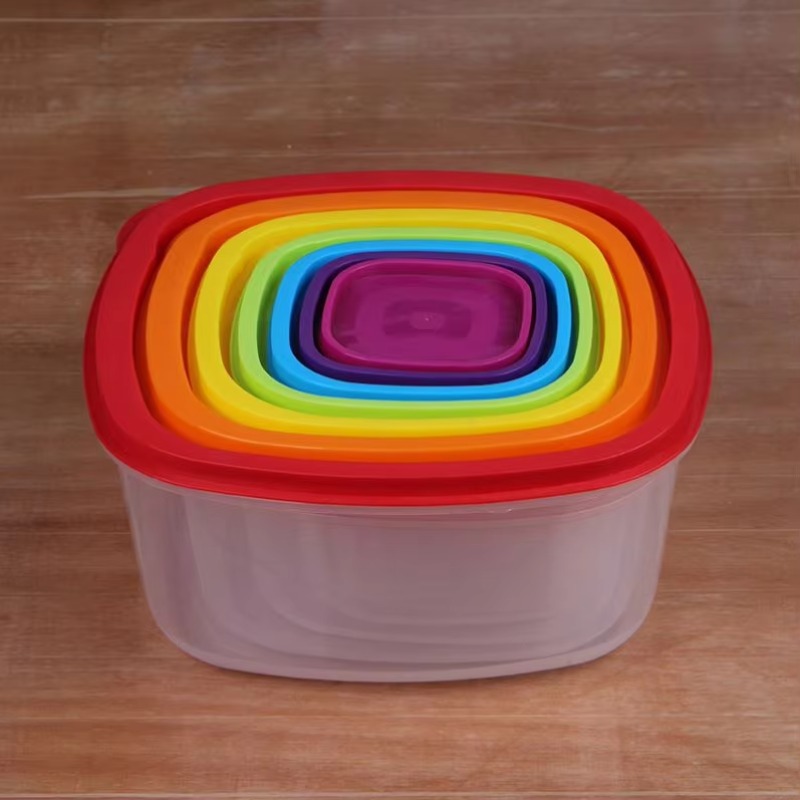 Rainbow 7pcs Food Container Pl - Food Storage Usa review and price