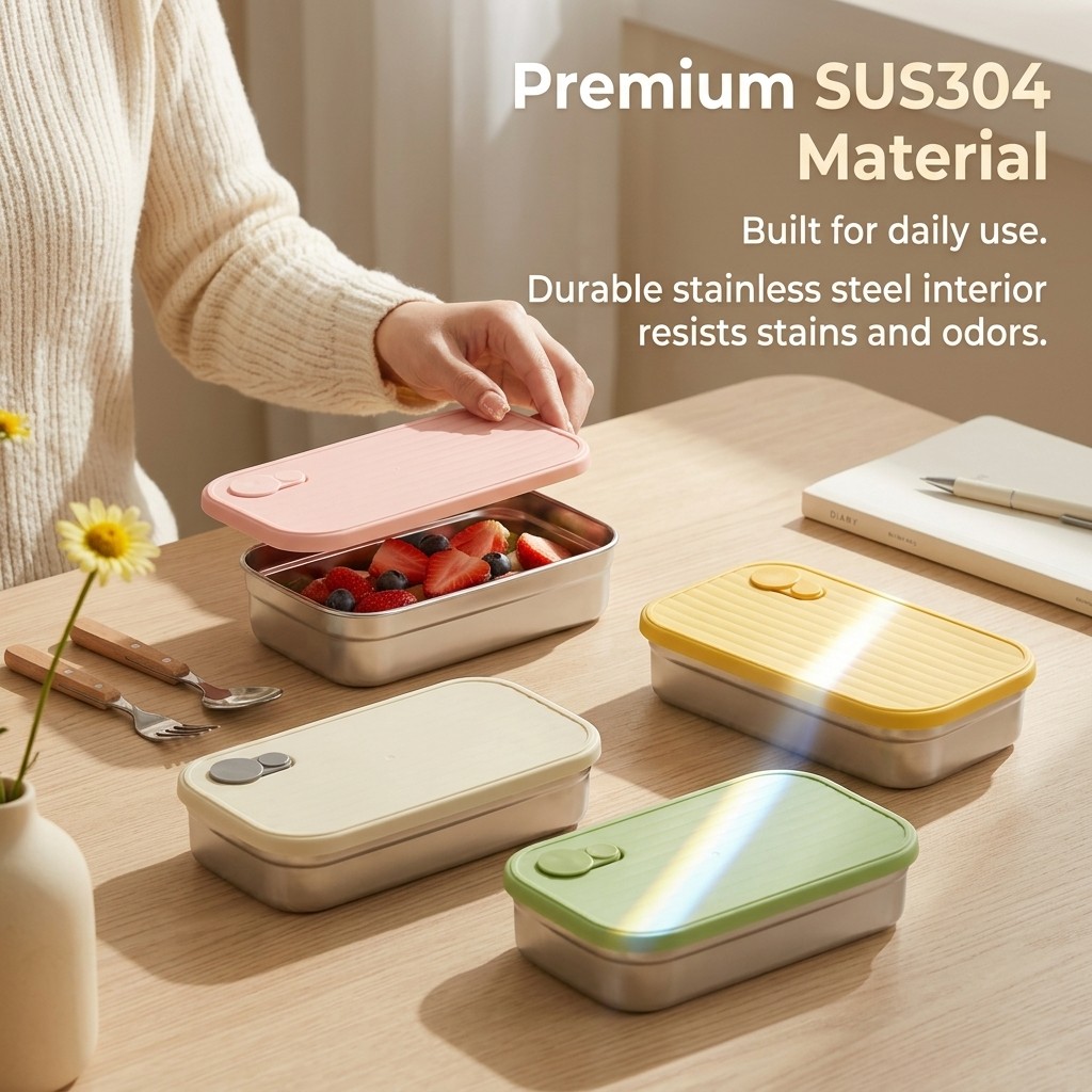 Stainless Steel Bento Box Meta - Food Storage Underground review and price