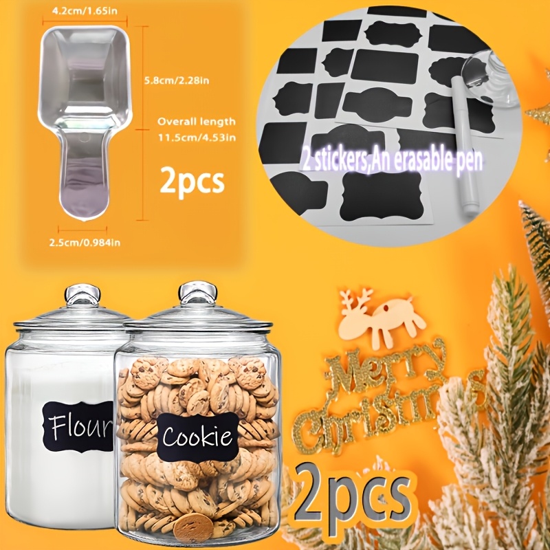 2pcs Glass Pantry Jar with Cla - Food Storage Canister review and price