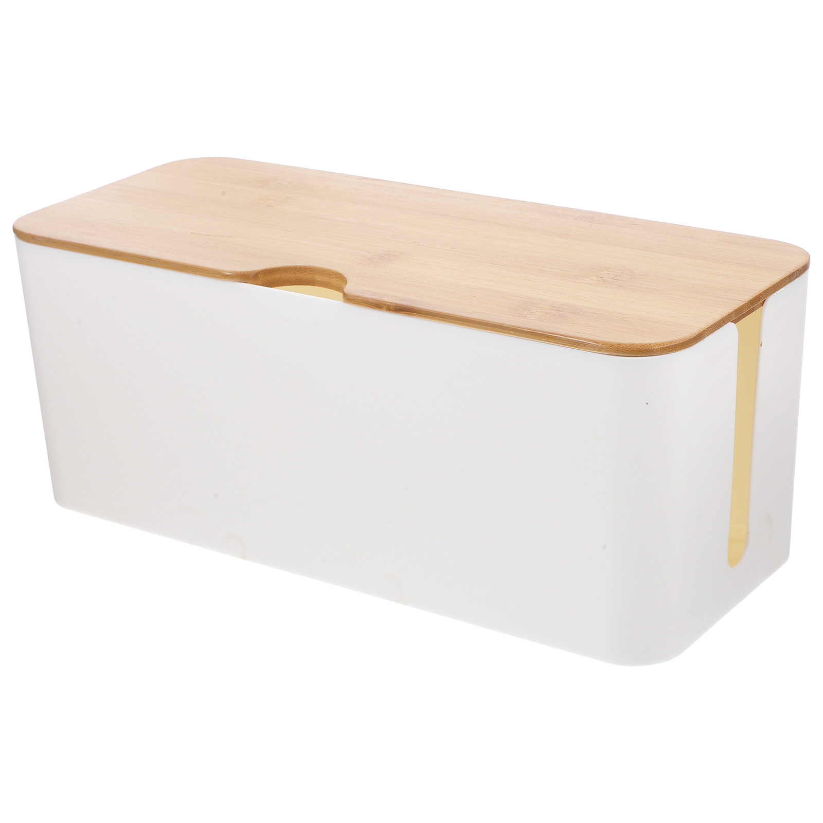Bamboo Lid Cable Organizer Box - Food Storage Management review and price