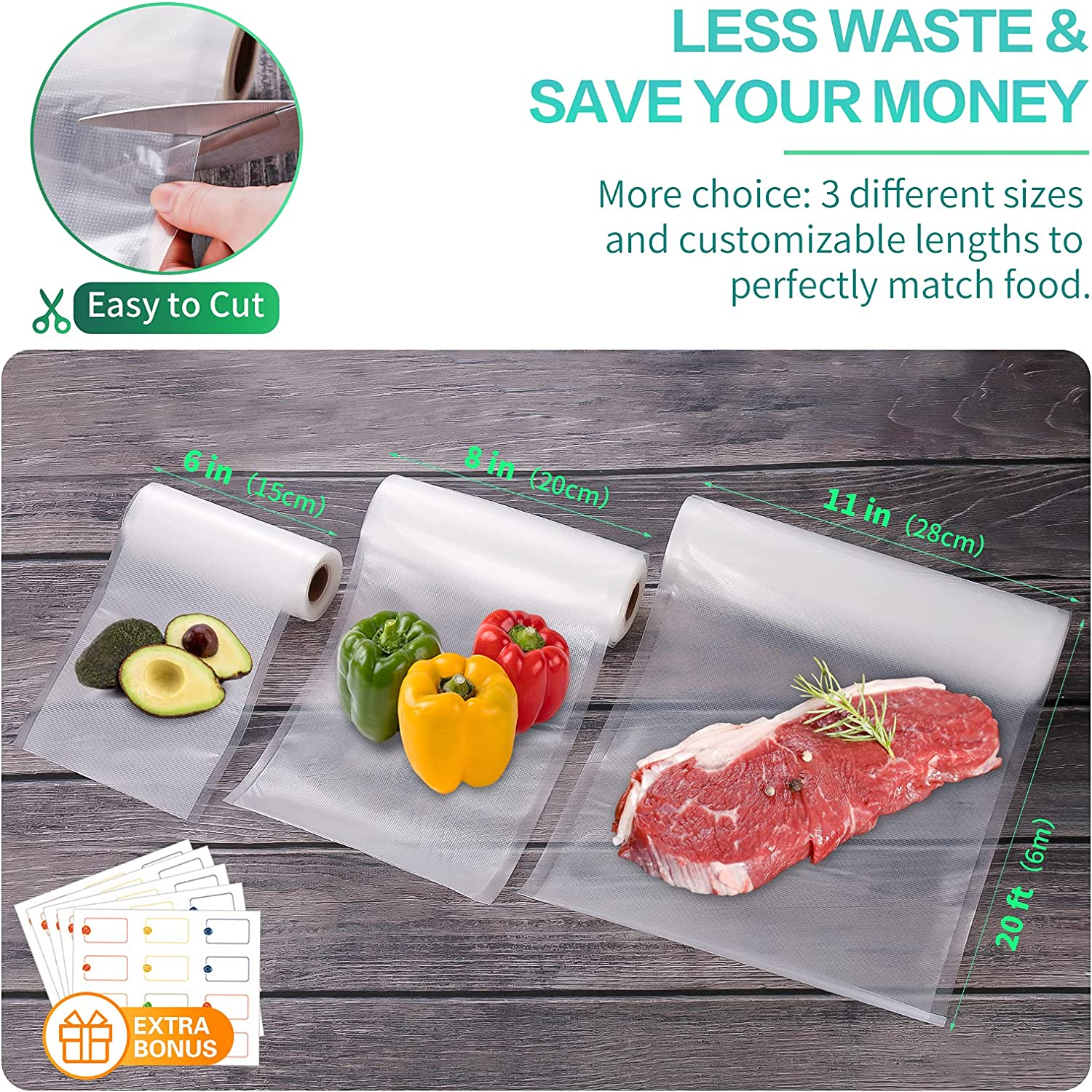Kitchen Bags For Vacuum Food V - Food Storage Vacuum Bags review and price