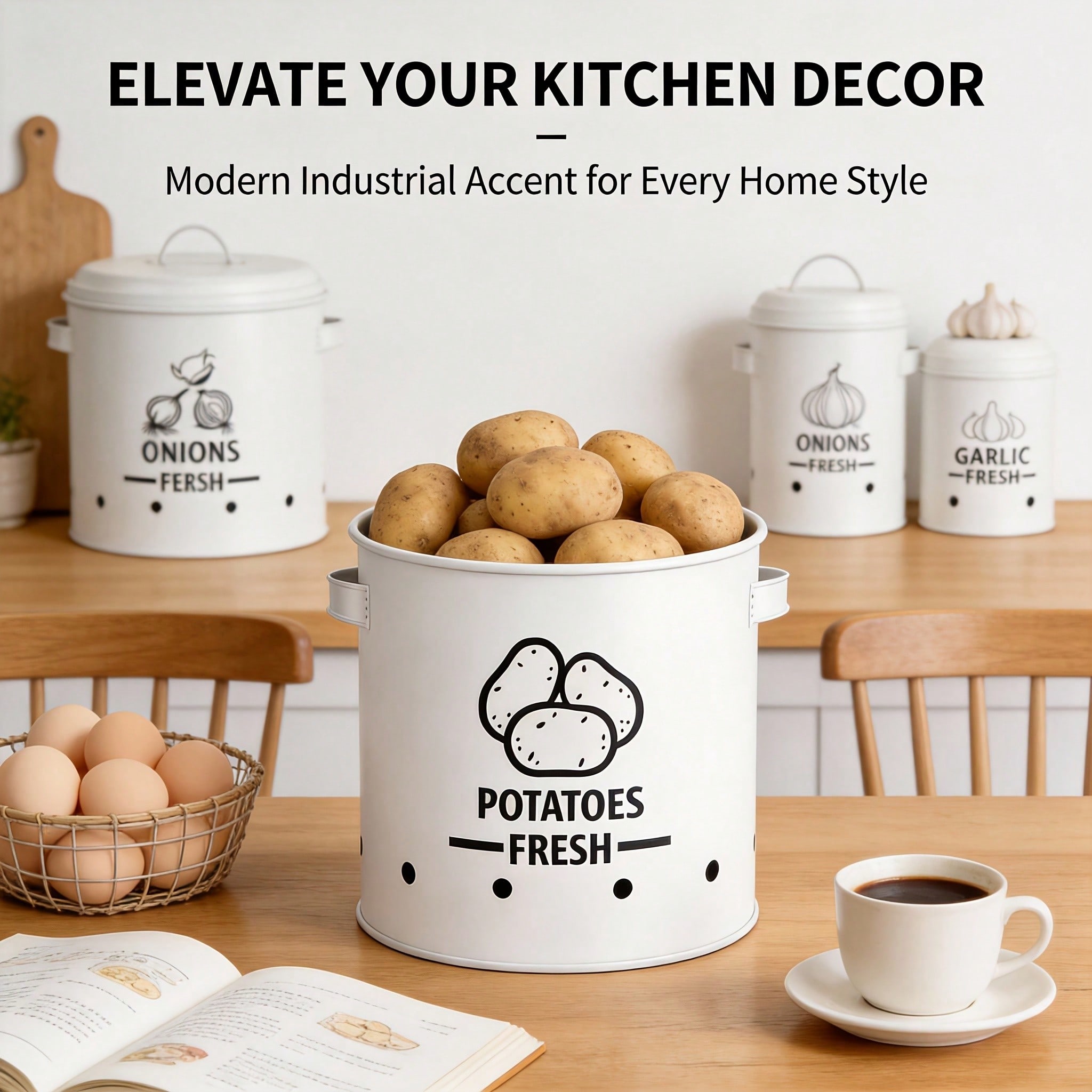 Potato Onion Garlic Storage Bi - Food Storage Canister review and price
