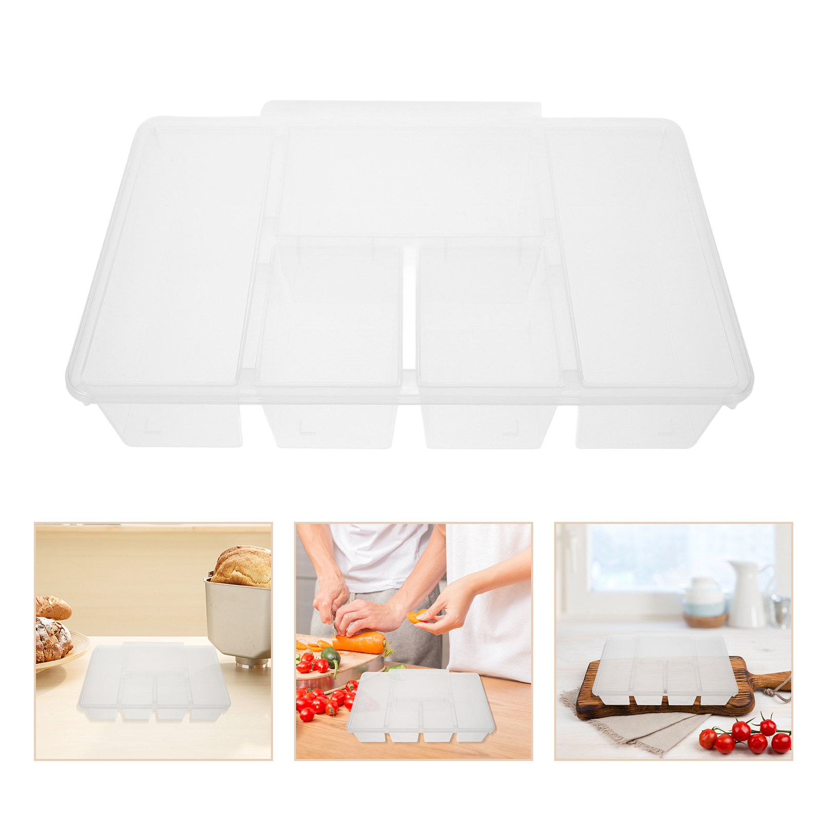 5 Compartment Veggie Tray Food - Food Storage With Dividers review and price