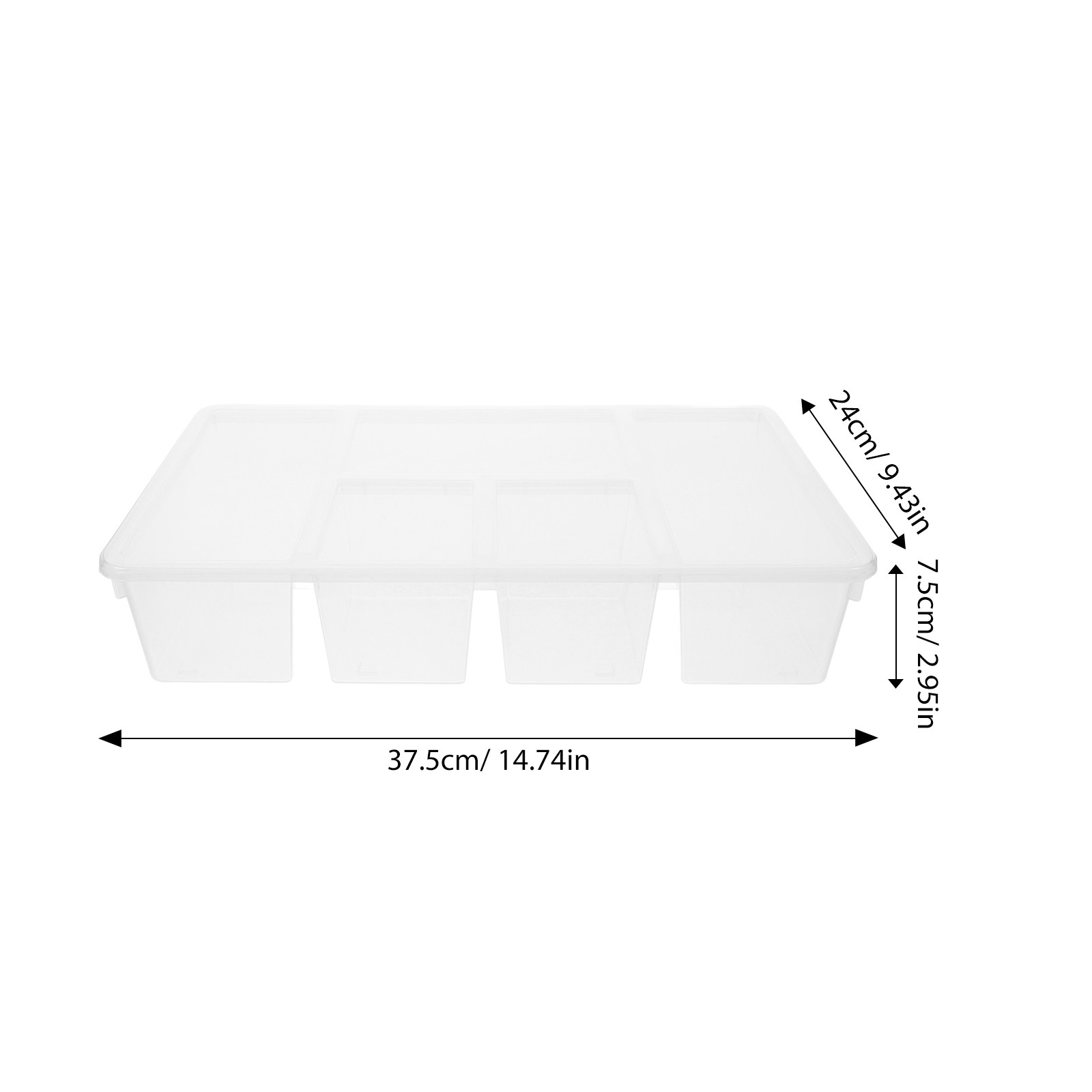 5 Compartment Veggie Tray Food - Food Storage With Dividers review and price