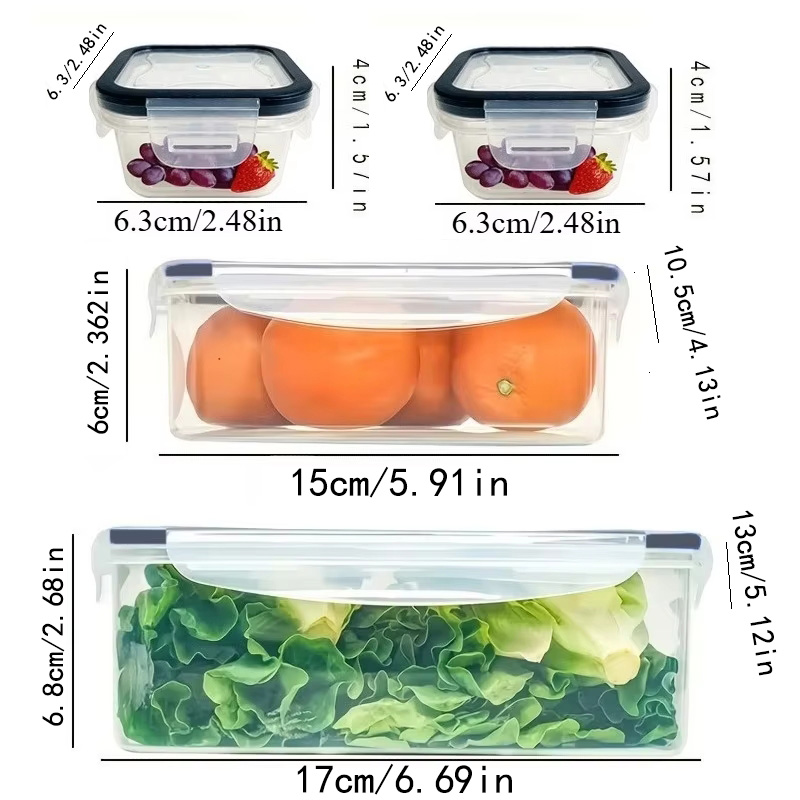 8Pcs Set Includes 4 Containers - Food Storage Underground review and price