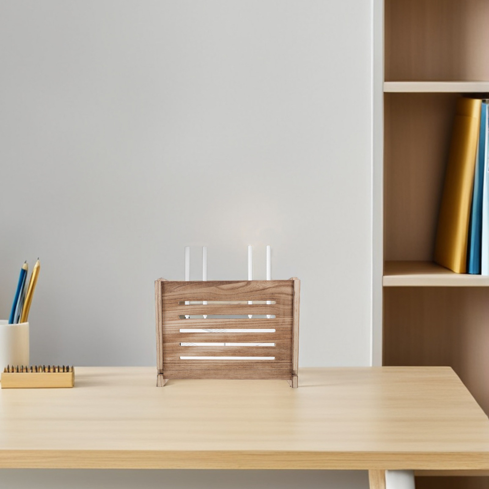 Wooden Wall Mounted Router Sto - Food Storage Management review and price