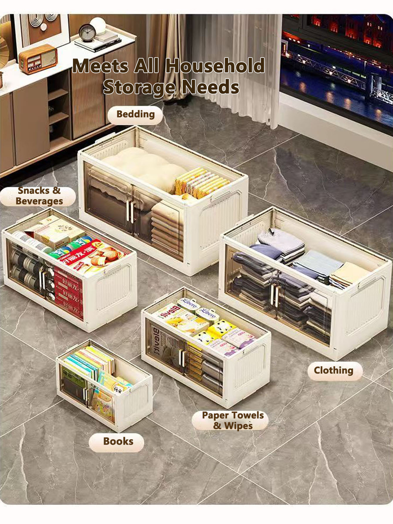 Storage Cabinet Folding Storag - Food Storage In Room review and price