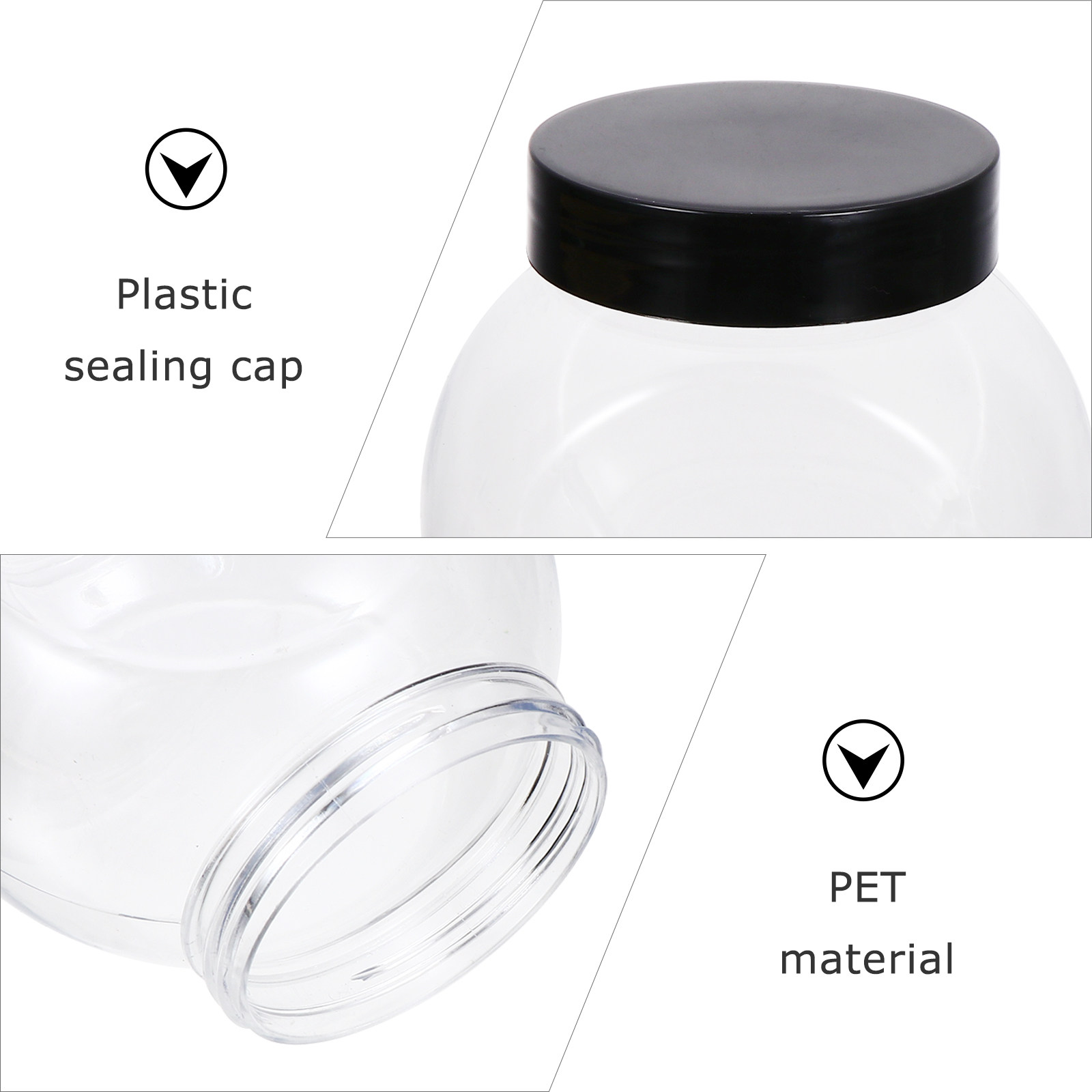 1Set Food Storage Cans Transpa - Food Storage Canister review and price