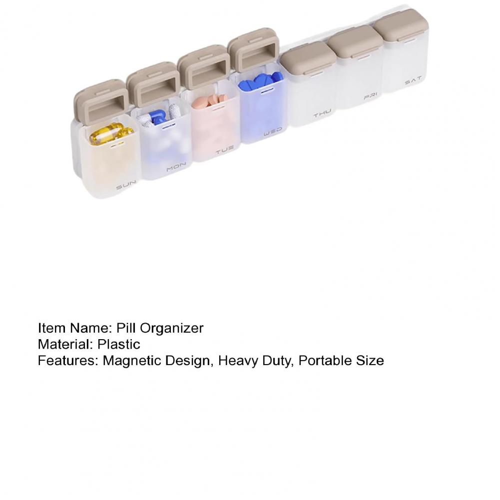Magnetic Weekly Pill Organizer - Food Storage Management review and price