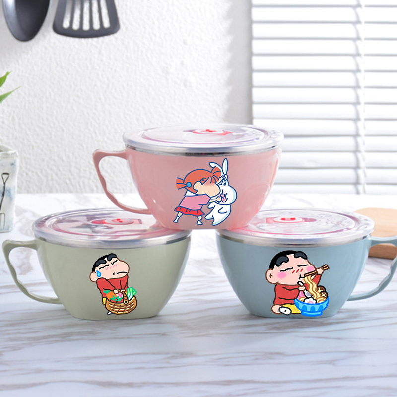 Crayon Shin-chan Noodle Bowl L - Food Storage In Room review and price