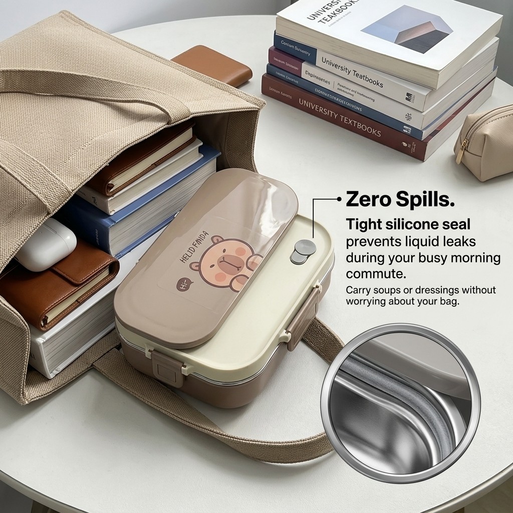 304 Stainless Steel Bento Lunc - Food Storage Underground review and price