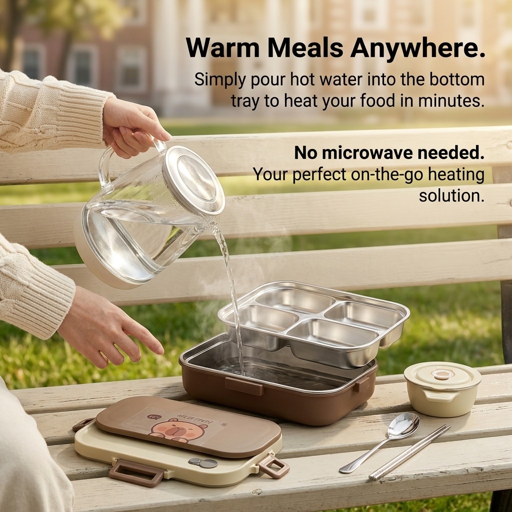 304 Stainless Steel Bento Lunc - Food Storage Underground review and price