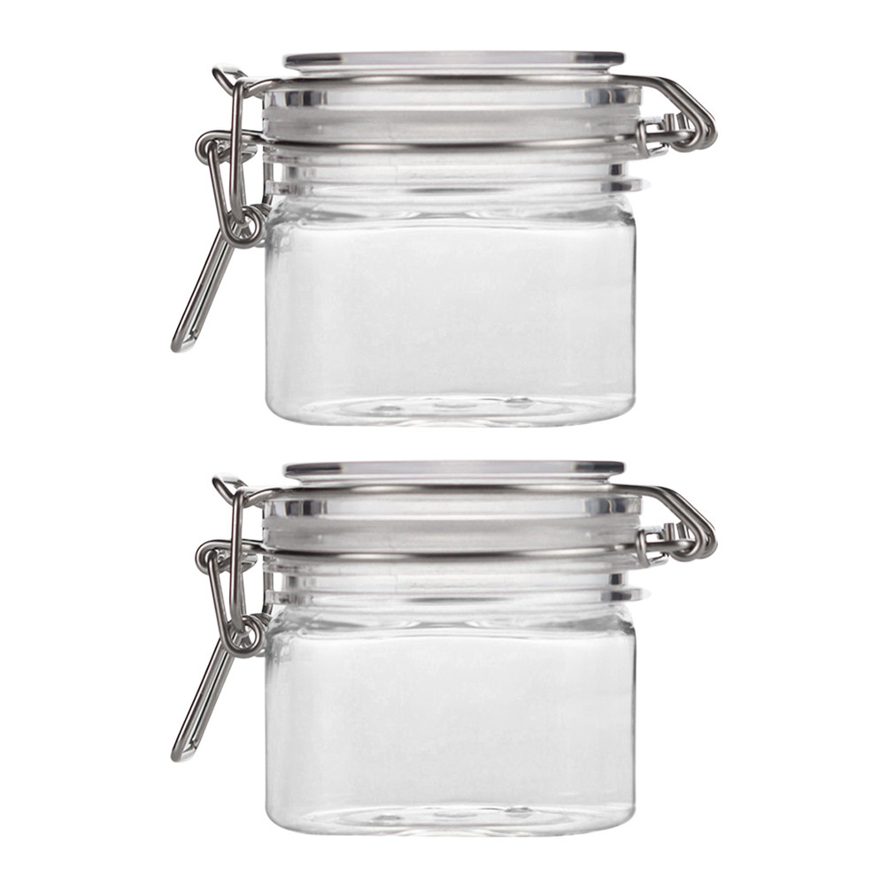 2Pcs Sealed Storage Jars Trans - Food Storage Jars Plastic review and price