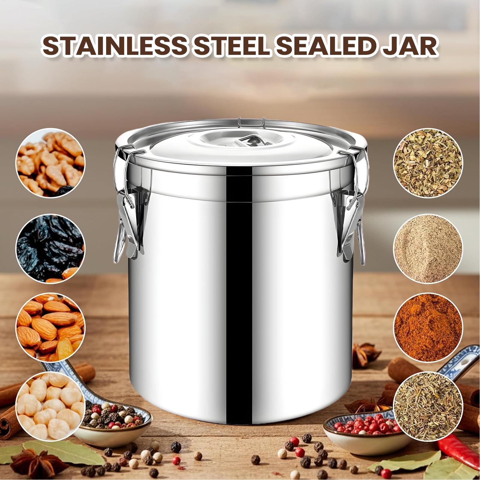 6L Stainless Steel Airtight Ja - Food Storage Jars Airtight review and price