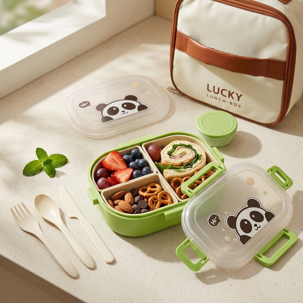 Reusable Plastic Divided Bento - Food Storage Safety review and price