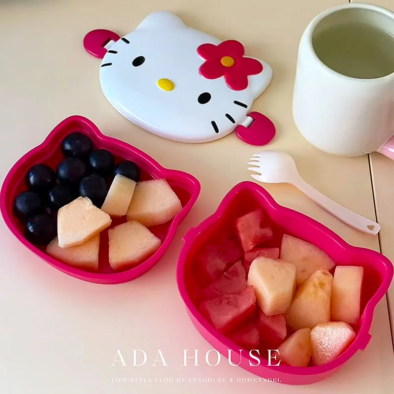 Cute Hello Kitty Shaped Lunch  - Food Storage Jars Plastic review and price