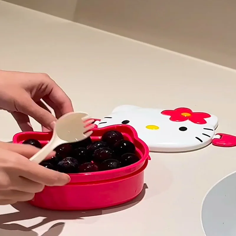 Cute Hello Kitty Shaped Lunch  - Food Storage Jars Plastic review and price