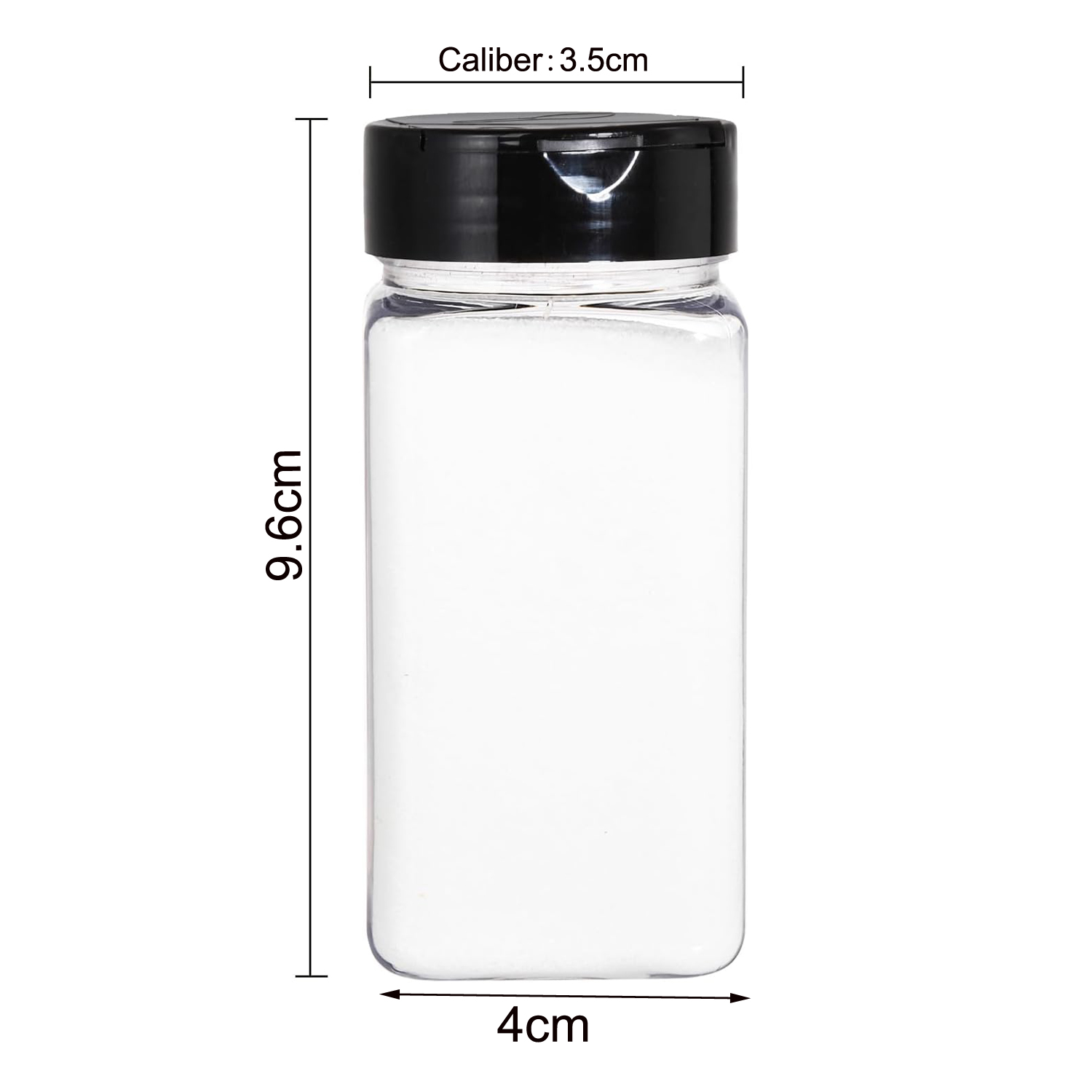 Square Large Plastic Spice Jar - Food Storage Jars Plastic review and price