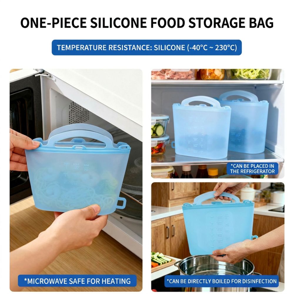 1500ml Food Storage Bags Reusa - Food Storage Ziploc review and price
