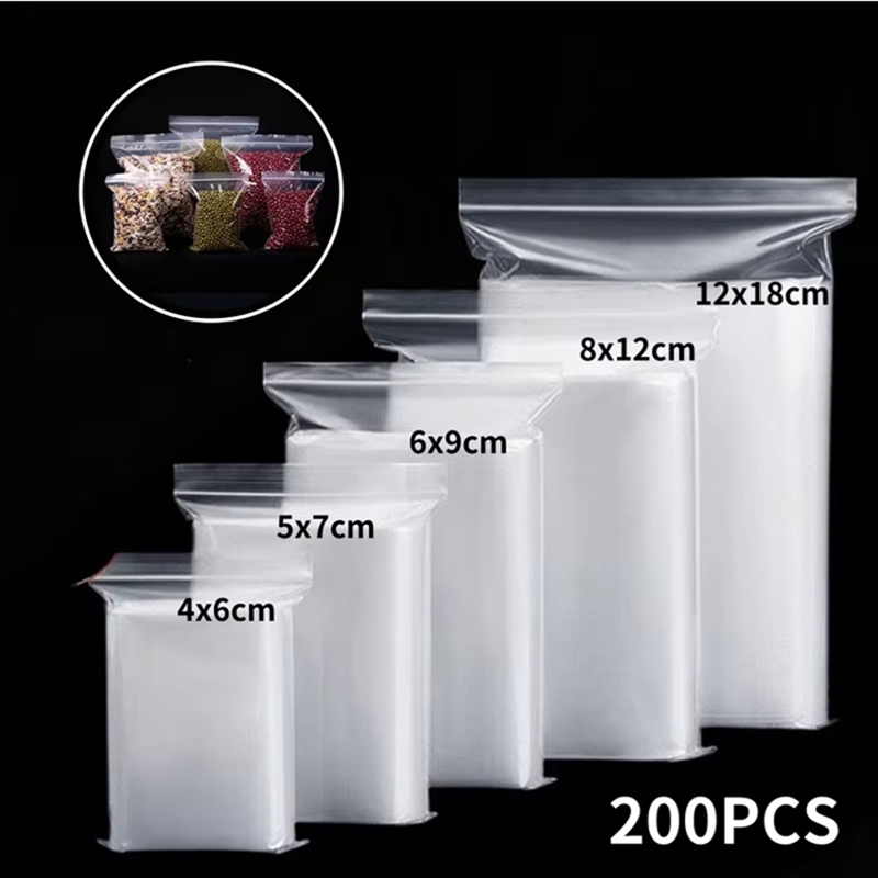 100pcs Transparent Zip Bags Fo - Food Storage Vacuum Bags review and price