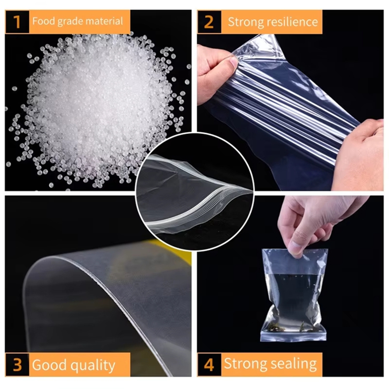 100pcs Transparent Zip Bags Fo - Food Storage Vacuum Bags review and price
