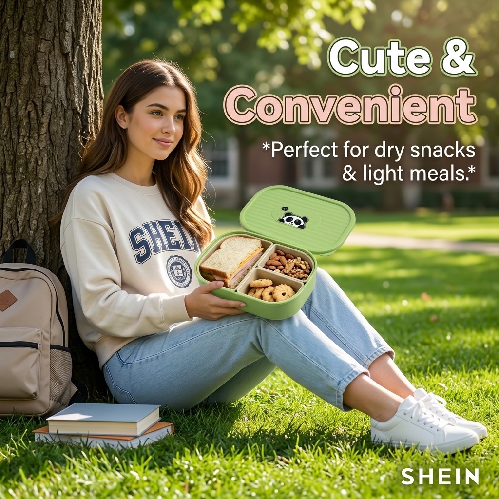 Cute Plastic Divided Lunch Box - Food Storage Safety review and price