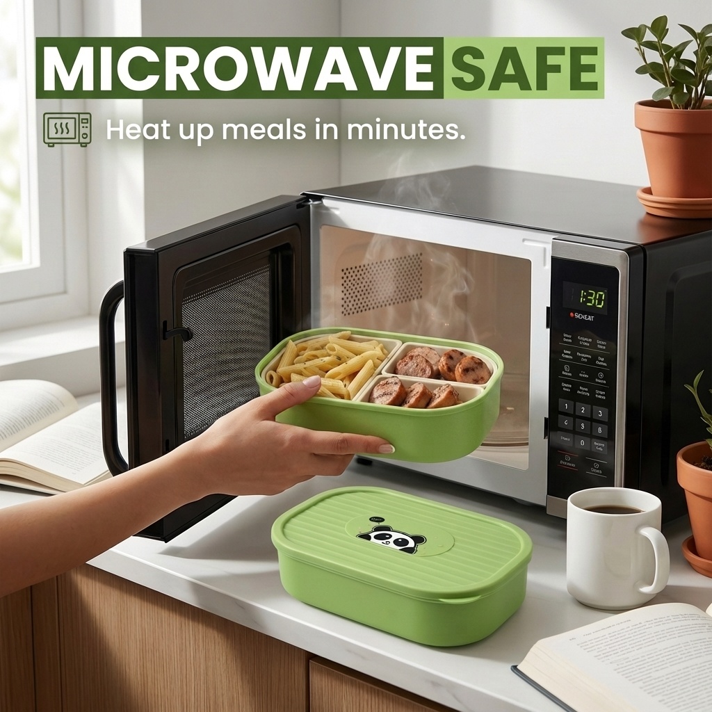 Cute Plastic Divided Lunch Box - Food Storage Safety review and price